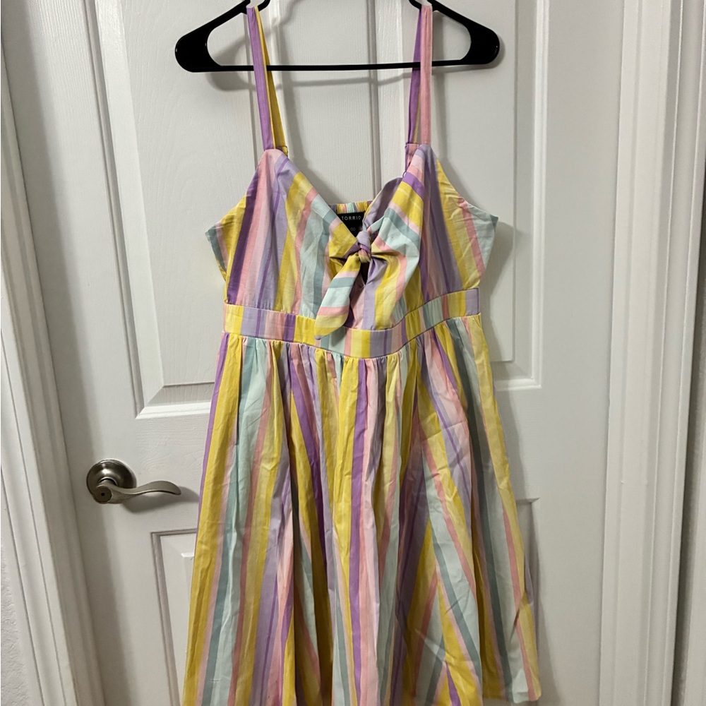 Torrid Pastel Striped Dress